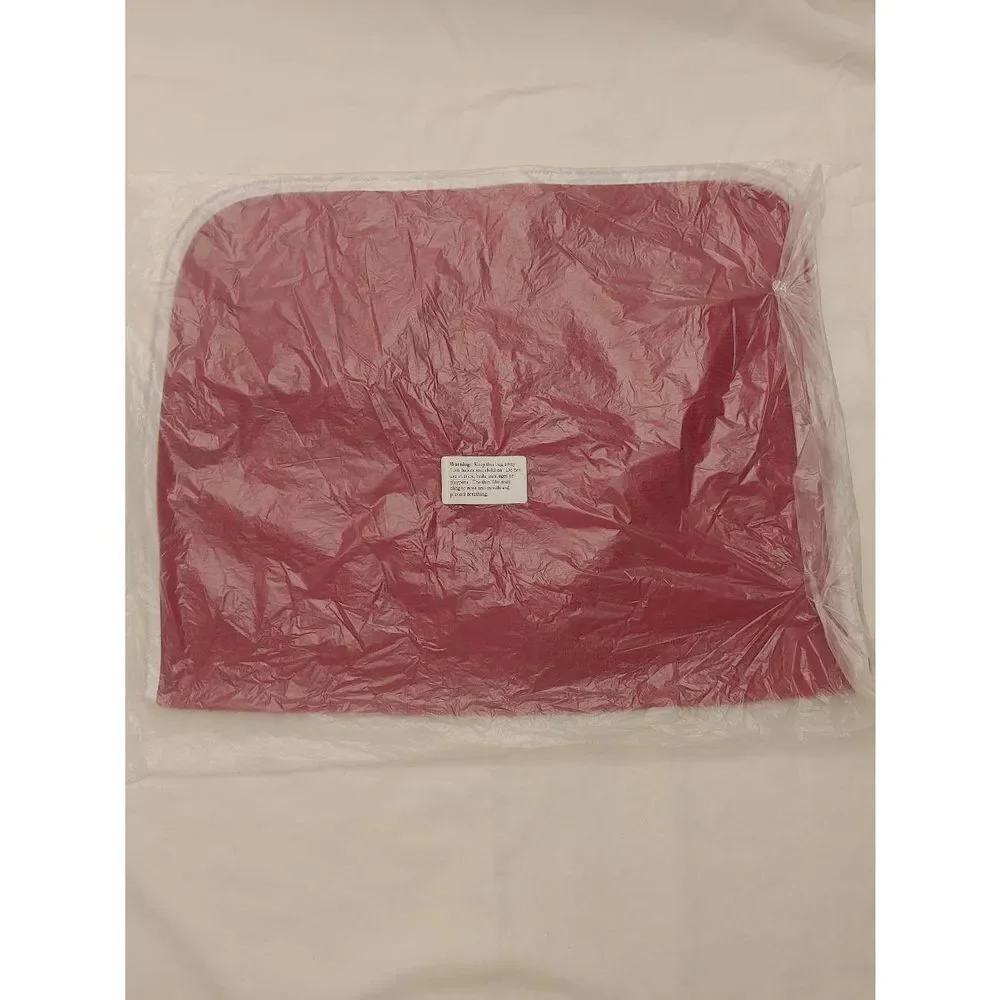 H.R. Cotton USA Unisex Red Terry Adult Bib